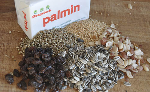 Ingredienser til mejsebolde