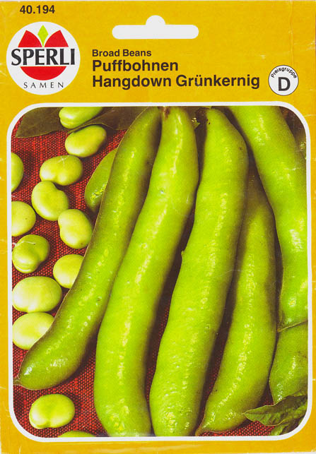Hestebønne, Hangdown, Vicia faba </i>L.<i>