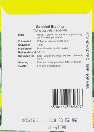 Spidskl, Erstling, Brassica oleracea </i>L. var. <i>conica