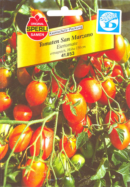 Tomat, San Marzano, Solanum lycopersicum</i> L<i>