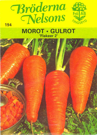 Gulerod, Flakkeer, Daucus carota </i>L. subsp.<i> sativus