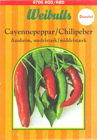 Chilipeber, Anaheim, Capsicum annuum </i>L.<i>