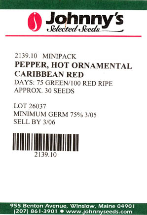Chilipeber, Caribbean Red, Capsicum annuum </i>L.<i>