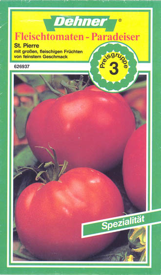 Tomat, St. Pierre, Solanum lycopersicum</i> L<i>