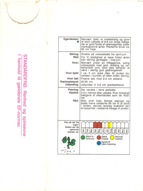 rt, Safir, Lathyrus oleraceus
