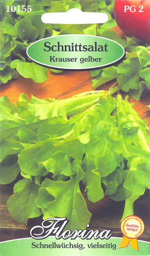 Havesalat, pluksalat, Krauser gelber, Lactuca sativa </i>L. var. <i>crispa